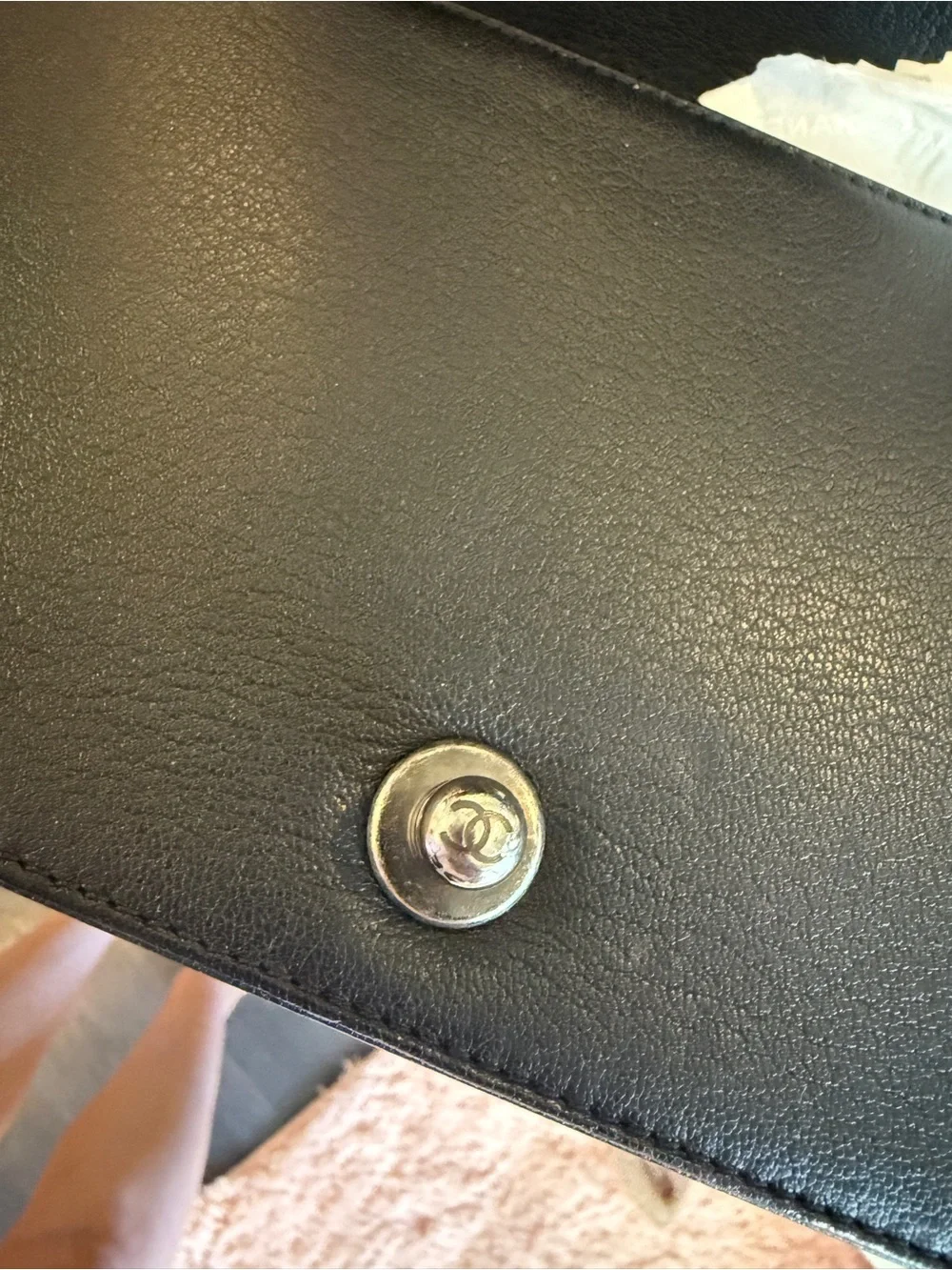Chanel Old Medium goatskin boy